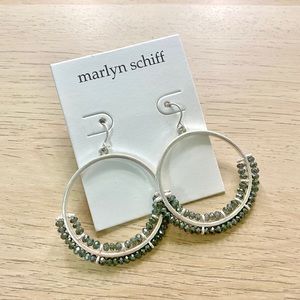 Marlyn Schiff - Hannah Beaded Hoop Earrings